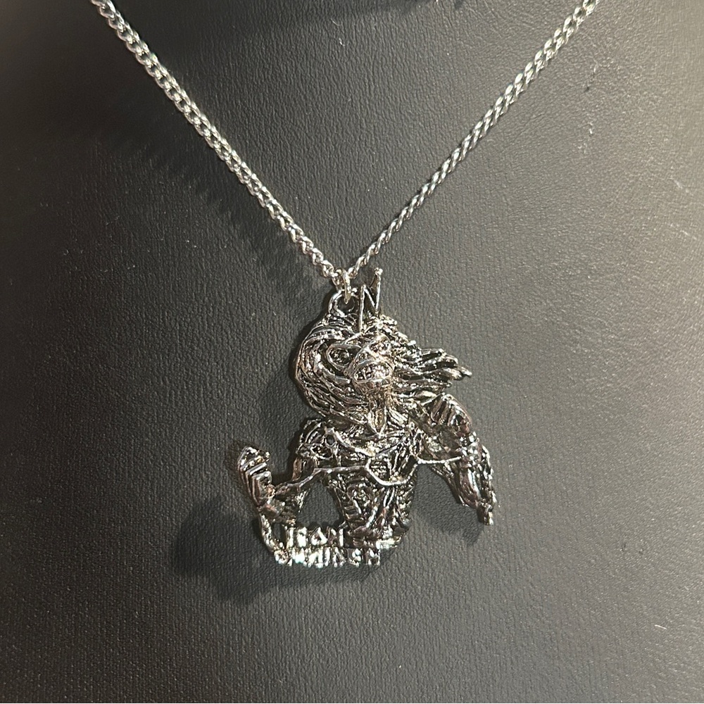 Deadstock 1980’s Vintage Iron Maiden Necklace